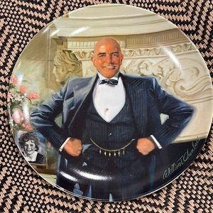 Daddy Warbucks The Annie Collector Plate Series with Certificate of Authenticity